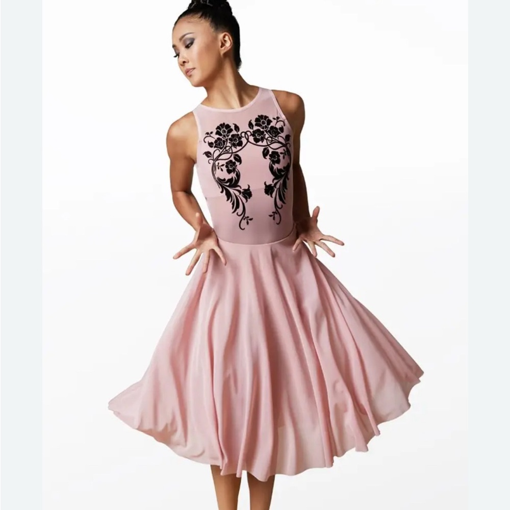 Elegant Pink Floral Women's Skirt